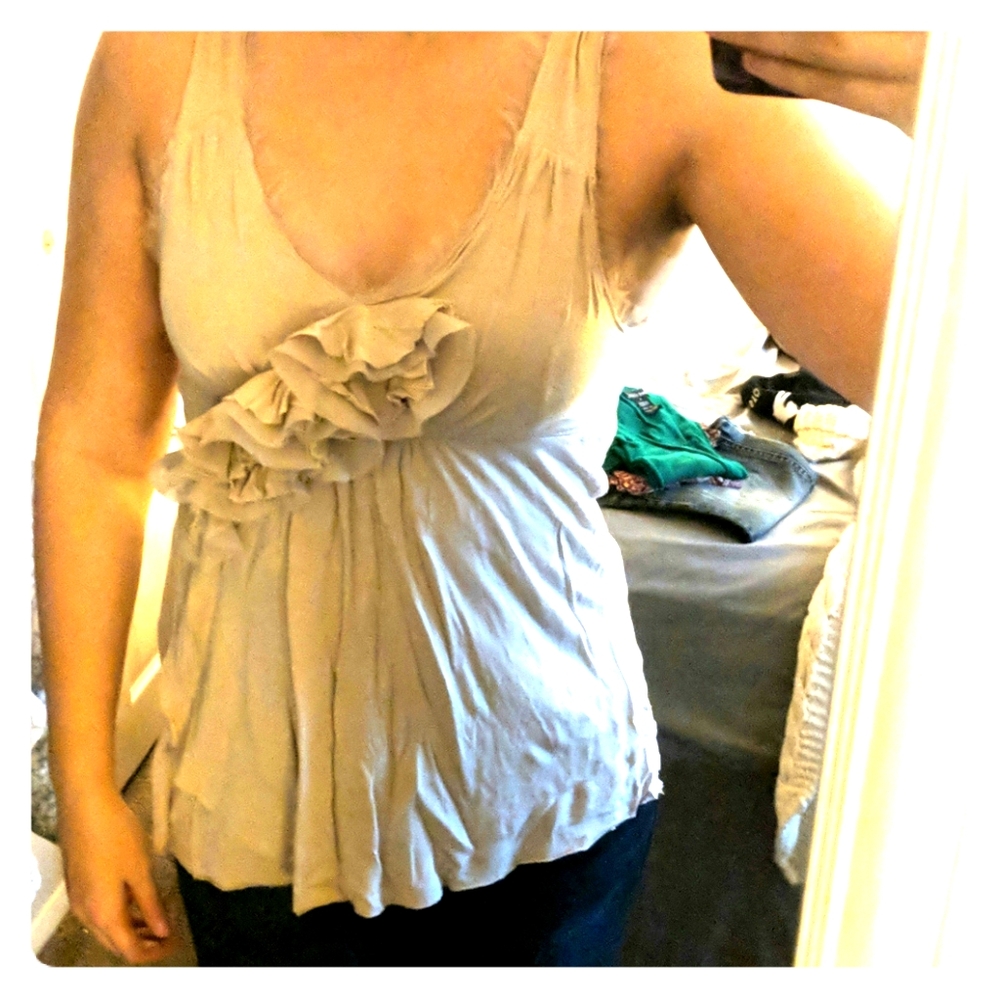 Dress top with floral details